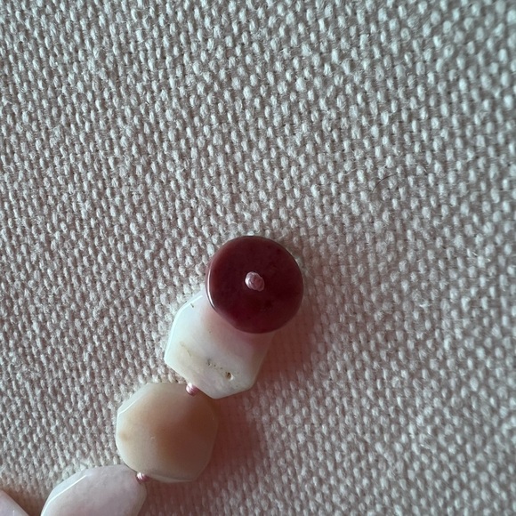 NWT Peyote Bird Free Spirit Rose Quartz Bracelet Button Loop Closure Leather - Picture 5 of 15